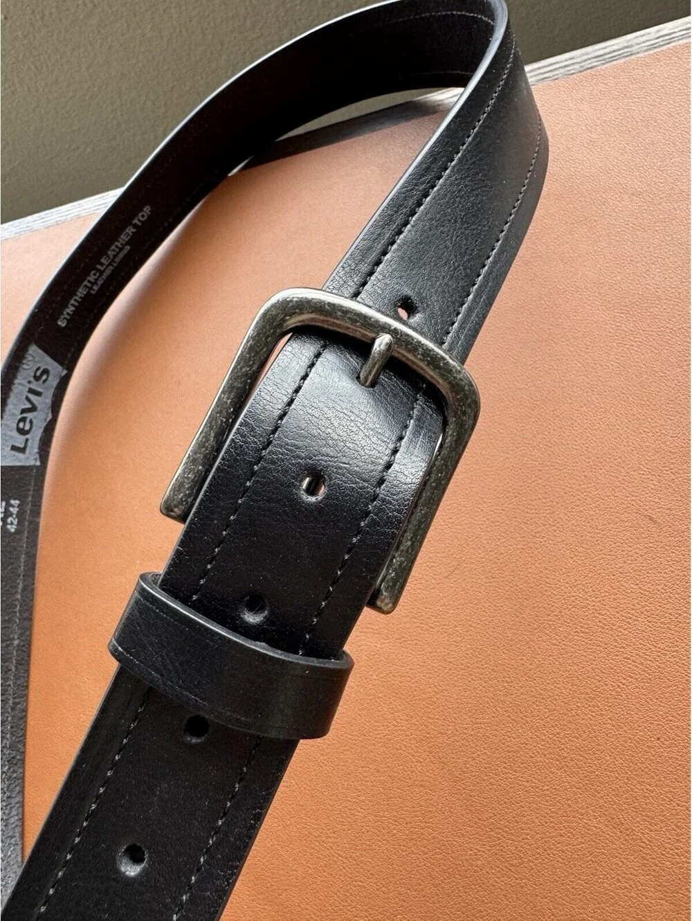 Levi’s Leather Belt Black Sz Xl 42 44